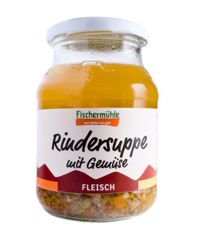 Rindersuppe mit Gemüse